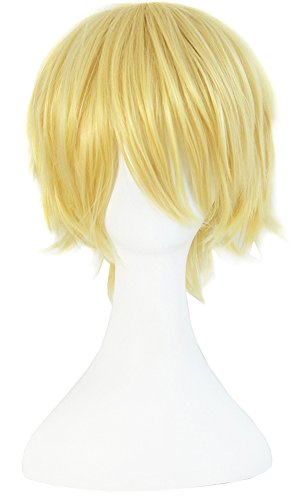 MapofBeauty Blonde Short Party Costume Cosplay Wigs
