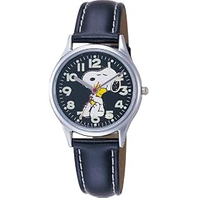 [�V�`�Y��CBM]CITIZEN CBM �r���v PEANUTS SNOOPY �X�k�[�s�[ �L�����N�^�[�E�H�b�` AA95-9403A ���f�B�[�X