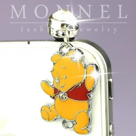 Ip415a Cute Winnie the Pooh Anti Dust Plug Cover Charm for Iphone 4 4s