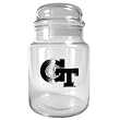 Georgia Tech Yellowjackets NCAA 31oz Glass Candy Jar - Primary Logo by Great American Products