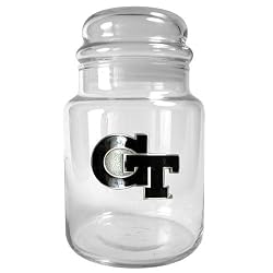 Georgia Tech Yellowjackets NCAA 31oz Glass Candy Jar - Primary Logo by Great American Products