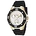 Invicta Women's 0717 Angel Collection Gold-Plated Black Polyurethane Watch