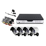 Zmodo Surveillance System with 4 Weatherproof IR Cameras PKD-DK0863-NHD