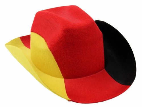 Deutschland Fanartikel Fan-Artikel Fußball EM WM Hut Brille Perücke Fahne, Fanartikel wählen:Cowboyhut