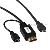 Cable Matters 6 Feet Micro USB to HDMI MHL Cable in Black for Samsung, HTC Smartphones and Tablets