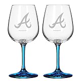 Atlanta Braves Wine Glass Set
