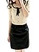 Allegra K Lady Ruffle Tie Neck Blouse Short Sleeve Button Down Shirt Summer Tops