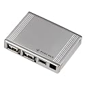 Hama USB 2.0 Hub Alu mini 1:4 silber