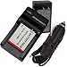 Battery+Charger for Samsung Digimax HZ10W HZ15W L100 L110 L200 L210 NV9 SL102 SL202 SL310W SL420 SL620 SL720 SL820