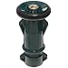 Dixon GNB75GHT Plastic Brass Constant Flow Nozzle with Bumper, 3/4" GHT, Green