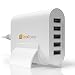 SecuPower 50W 5 Port Desktop USB Charger - Multi Port Charging Station - Intelligent Chip & Fast Charge - FREE Stand & Wire Organizer - Best Multiple USB HUB - iPhone 6S 6 6+ iPad Air 2 Galaxy S6 Edge RS.4699.00