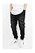 Victorious URBANJ Men's Black Denim Drop Crotch Jogger Pants