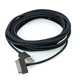 2x 10FT 3M USB Data Sync Cable Charging Cord For iPhone4 3GS 4G 4S ad2 iPad3 Black