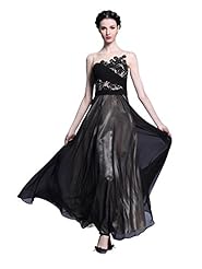 A-line Sleeveless Chiffon Sheer Pleated Applique Floor Length Evening Dress/Homecoming Dress/Prom Dress/Wedding Party Dress 