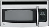 GE Spacemaker JNM1541SPSS 1.5 cu. ft. Over-the-Range Microwave Oven with 300 CFM Venting System, 950 Cooking Watts, Auto/Time Defrost and Non-Vented Installation: Stainless Steel