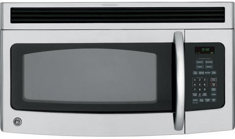 GE Spacemaker JNM1541SPSS 1.5 cu. ft. Over-the-Range Microwave Oven with 300 CFM Venting System, 950 Cooking Watts, Auto/Time Defrost and Non-Vented Installation: Stainless Steel