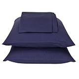 - Solid Navy Jersey Sheet Set - Twin XL