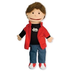 The Puppet Company Puppet Buddies Medium Boy Hand Puppet with Light Skin Tone