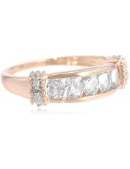 10k Rose Gold Morganite and Diamond Ring (0.05 cttw GH, Color, I2-I3 Clarity)