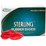 Alliance Sterling Rubber Band - Red - Size #64 (3 1/2 x 1/4 Inches) - 1 Pound Box (Approximately 380 Bands per Pound) (94645)