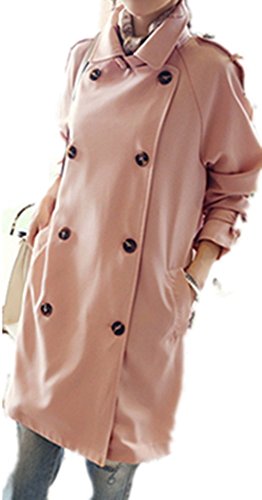 Youchan（ヨウチャン） レディース トレンチコート ロング丈 長袖 細身 Aライン カジュアル 春 秋 披露宴 発表会