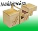NÄHKÄSTCHEN holz Nähbox Nähkasten 5 Fächern 32x17x22