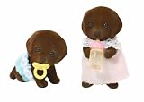 Sylvanian Families Chocolate Labrador Twins