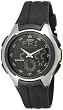 Casio Men's Core AQ160W-1BV Black Resin Analog Quartz Watch with Black Dial
