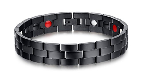 Mens womens classical healthy magnetic therapy stainles…