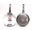 Aeternum Easy Saute Pan, 10-inch, Silver Nano-ceramic non stick interiors Coined aluminum construction Silicone lacquer exteriors Stay-cool bakelite handles