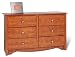 Condo 6-Drawer Dresser - Cherry