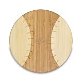 Homerun! - Kansas, University of - Homerun! cutting board is a 12" round x 0.75" board made of eco-friendly bamboo in a baseball design, with 104 square inches of cutting surface. It can be used as a cutting board or serving tray, or use both sides of th