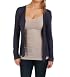Mystree Ruffled Back Button Up Longlseeve in Navy
