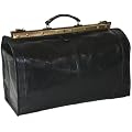 DELARA Reisetasche Arzttasche Leder schwarz