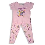 B.T. Kids - Toddler Girls 2-Piece Short Sleeved Cotton Pajama Set, Pink
