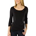 Merona&reg; Womens Embellished Fashion Top - Ebony