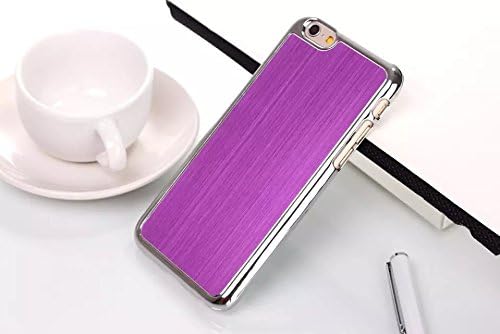 iPhone 6 case, Genuine Brushed Aluminum case for the Apple iPhone 6 - 4.7 inch (purple)