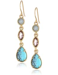 Carolee "California Girls" Triple Drop Earrings
