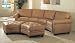 Charleston Leather Sectional By Coaster Furniture With Silver Shipping