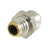 uxcell　グリースニップル　8 x 8 x 12.7mm　シルバートーン　金属素材　ストレート