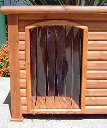 Outback Dog House Door in Clear Size: Medium / Large (25" x 14.5")