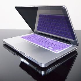 TopCase PURPLE Keyboard Silicone Cover Skin for Macbook 13" Unibody / Macbook Pro 13" 15" 17" with TOPCASE� Mouse Pad