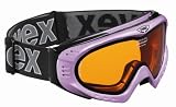UVEX F2 High Performance Ski Goggle,Pink Metallic Frame with Double Gold Lite Lens