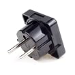 NEON Universal Travel Adapter Europe 2-pin plug black