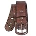 Snap On Soft Hand Oil-Tanned Vintage Grommets & Studs Solid Leather Belt