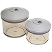 FoodSaver T02-0051-01 3/4-Quart and 1-1/2-Quart Round Canister Set, 2-Pack