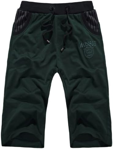 Piggy2gether - Hee Grand Fashion Men Casual Shorts, Straight Male Trousers (34, Army Green)