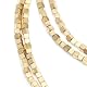 Gold Square Bead Necklace
