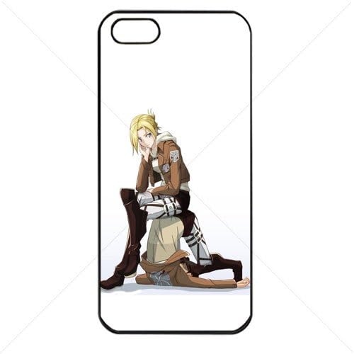 Shingeki no Kyojin Attack on Titan Manga Anime Comic Annie Leonheart Apple iPhone 5 5S TPU Soft Black or White case (Black)