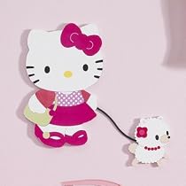 Bedtime Originals Hello Kitty and Puppy Wall Hanging - Pink